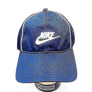 Nike Golf Womens Baseball Cap Sz L/XL Navy Blue Fitted Casual Athletic‎